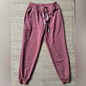 FIGS Mauve Womens Zamora Scrub Joggers.